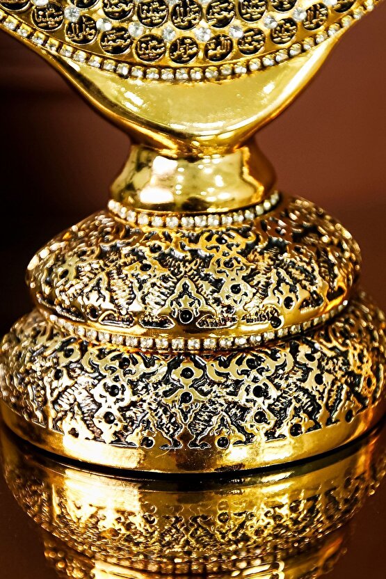 Dini Hediyelik Biblo Allah Muhammed Esmaülhüsna Süs Ikili Dekoratif Lüks Hediye - Ev Ofis Dekorasyon