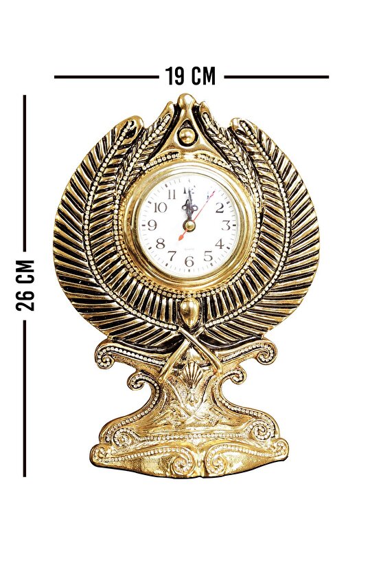 Masa Saati Biblo Lüks Hediyelik Dekoratif Saat Özel Tasarım Figür