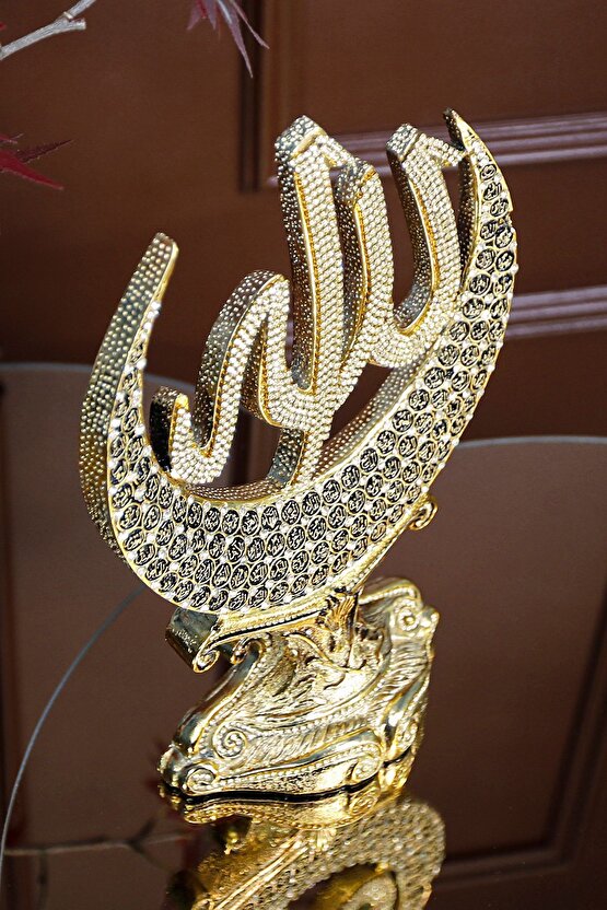 Hediyelik Dekoratif Obje Süs Lüks Dini Islami Biblo Allah Muhammed Süs