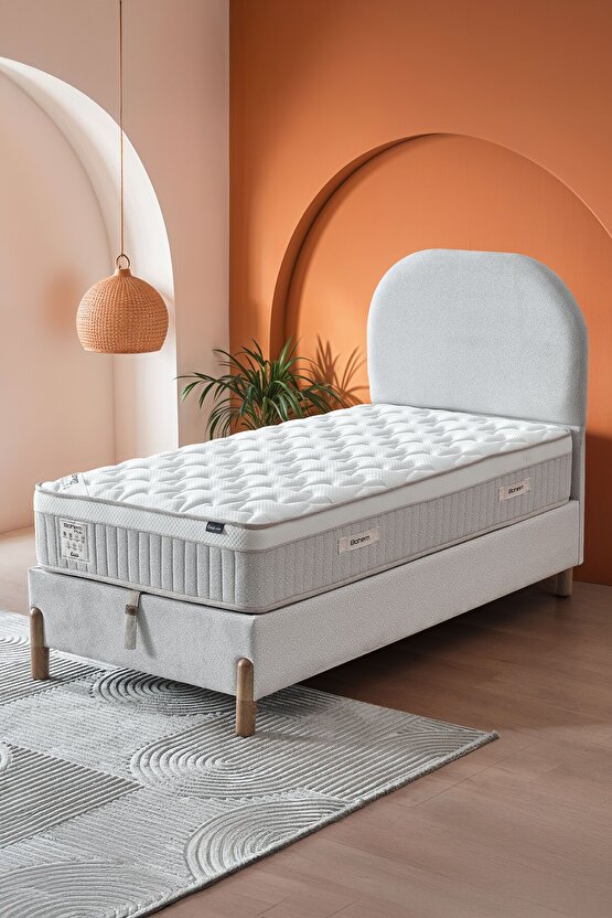 Bohem Plus Tek Kişilik Uyku Seti – Pocket Yaylı Yatak, Sandıklı Baza, Başlık3 lü Set