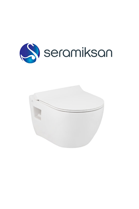 Ocean Kanalsız Asma Klozet A031171h, Yavaş Kapak