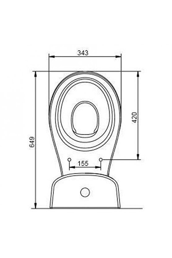 Natura Arkadan Çıkışlı Klozet Takım