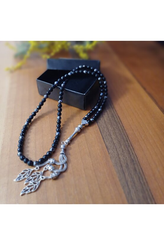 Boncuk Ve Hematit Tesbih Kadin Erkek Hac Umre Davet Hediyelik Kutu Kutulu Tesbih