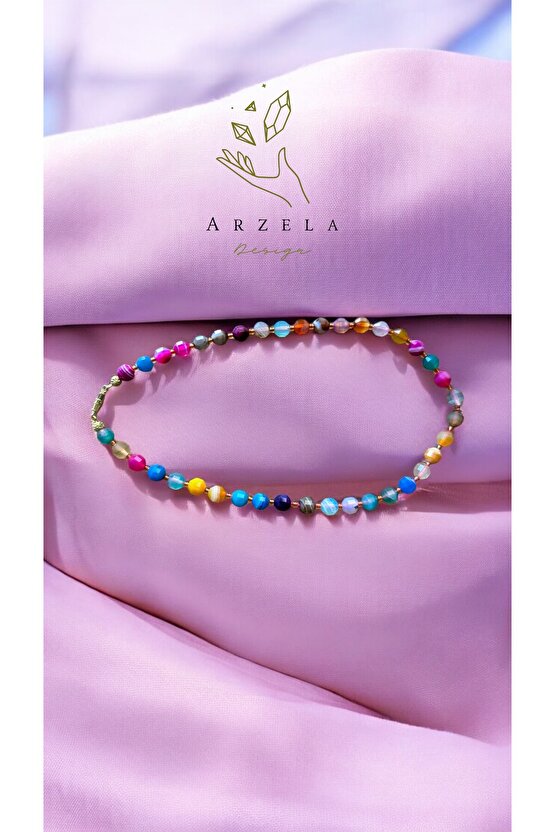 Dogal Tas Yakutlu Bileklik Aşkin Büyüsü Ay Taşı Yıldız Taşı  Rodanit Ametist 8mm 4mm