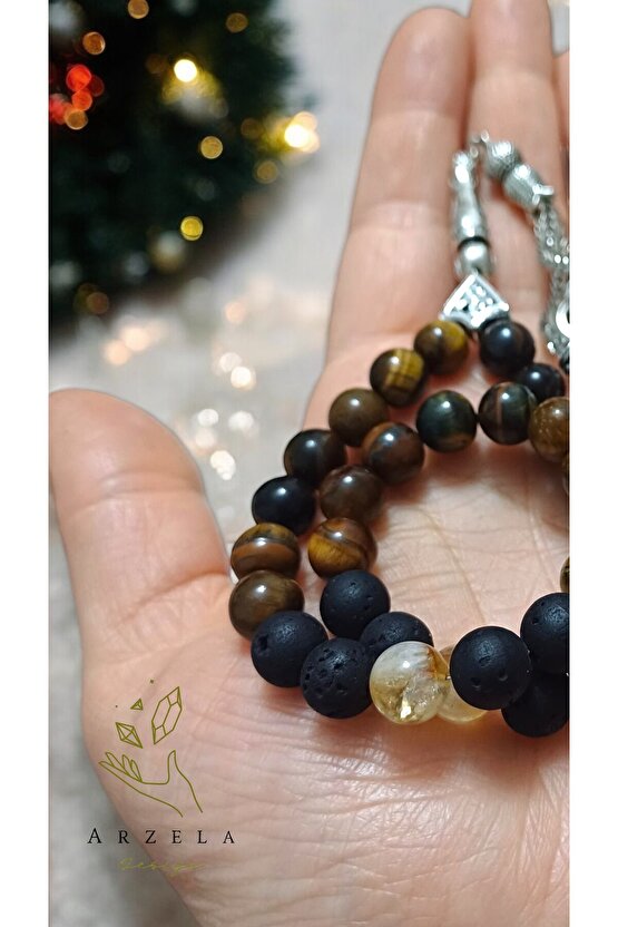 Doğal Taş Kaplangözü Erkek Tesbih