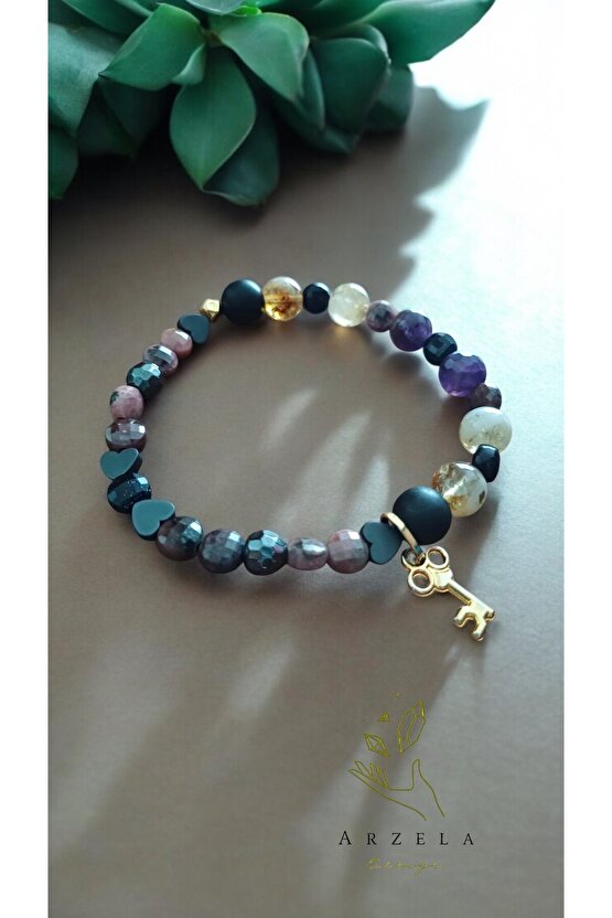 Doğal Taş Bileklik Kalbin Şifasi Huzur Ve Sevgi Bilekliği