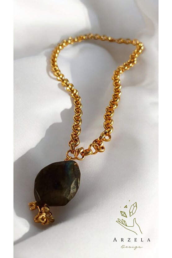 Doğal Taş LABRODİT KOLYE