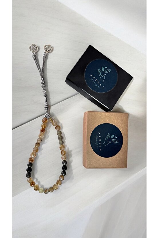 Tesbih_sitrin Pirit Apatit_para Güç Ve Koruma