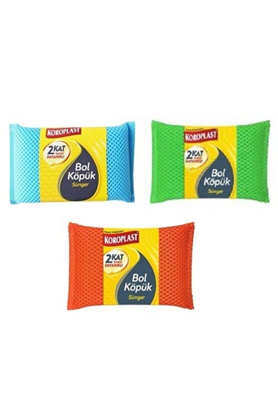 Bol Köpük Sünger 3 Adet