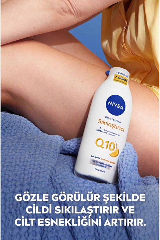 Q10 Sıkılaştırıcı Vücut Losyonu 250ml, 7 Günde Sıkılaştırıcı, C Vitamini, Nemlendirici, X2 Adet
