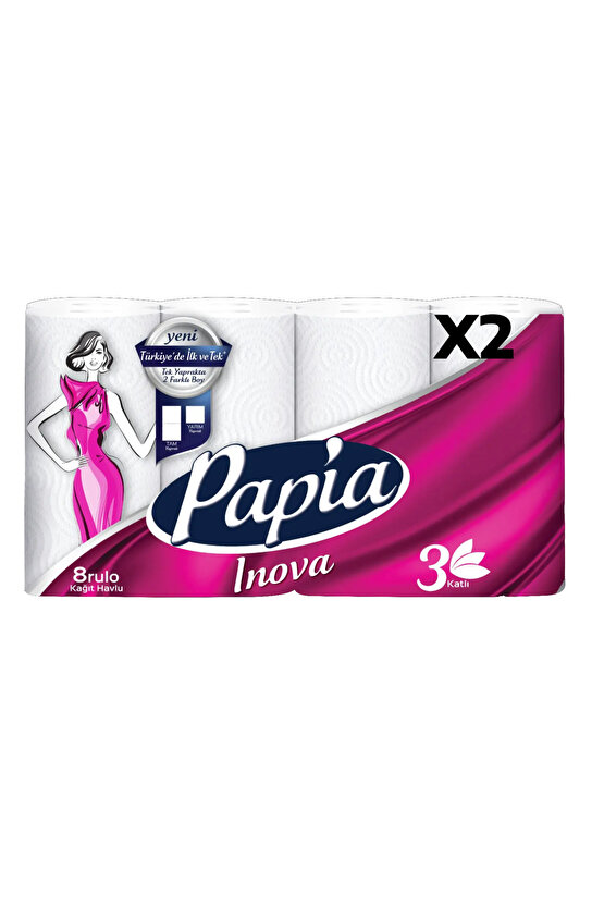 Inova Kağıt Havlu 16 Rulo (8 RULO X 2 PAKET)