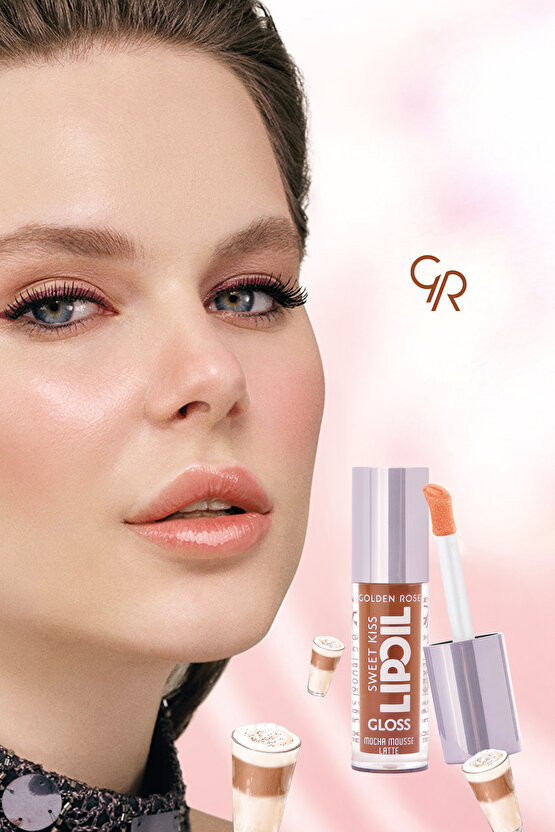 Sweet Kiss Lip Oil Gloss No:05 Dudak Parlatıcı Yağ Fındık, Gül & Jojoba Yağlı 4,7 ml