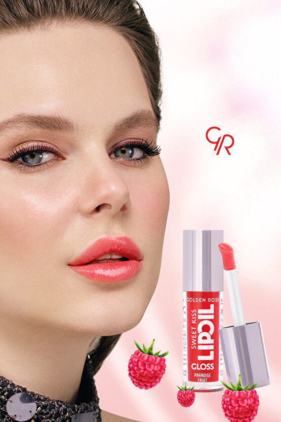 Sweet Kiss Lip Oil Gloss No:04 Dudak Parlatıcı Yağ Tropikal Meyve & Jojoba Yağlı 4,7 ml
