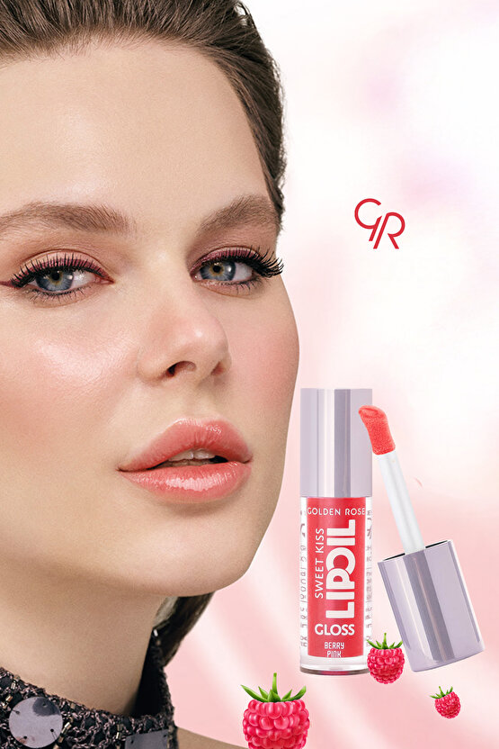 Sweet Kiss Lip Oil Gloss No:03 Dudak Parlatıcı Yağ Ahududu, Gül & Jojoba Yağlı 4,7 ml