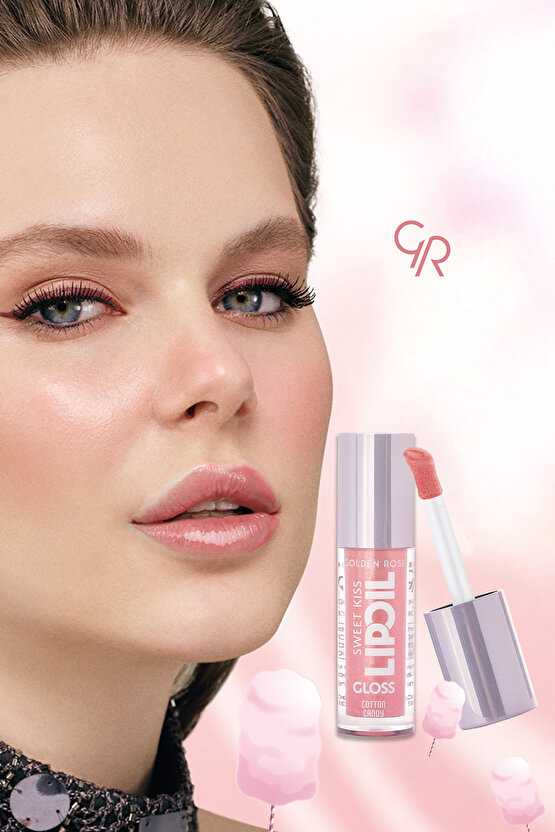 Sweet Kiss Lip Oil Gloss No:01 Dudak Parlatıcı Yağ Gül, Badem & Jojoba Yağlı 4,7 ml