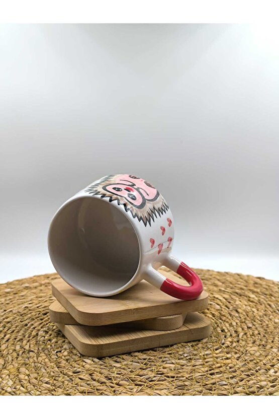 2 Adet El Yapımı Seramik Kupa