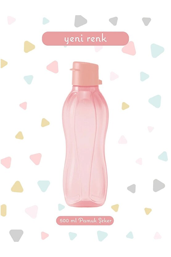 Eco Şişe 500 ml Pamuk Şeker Suluk Matara Çevre Dostu Su Şişesi