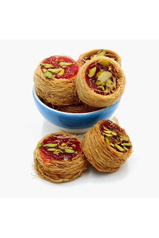Kadayıflı Nar Aromalı Bülbül Yuvası Lokum 400g – Tatlandırıcısız, Doğal Lezzet