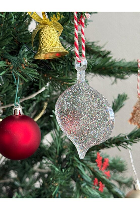 12 Adet epoksi yılbaşı ağacı süsleri