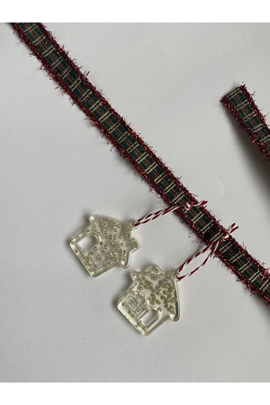 Ev Formunda Epoksi Yılbaşı Ağacı Süsü 10