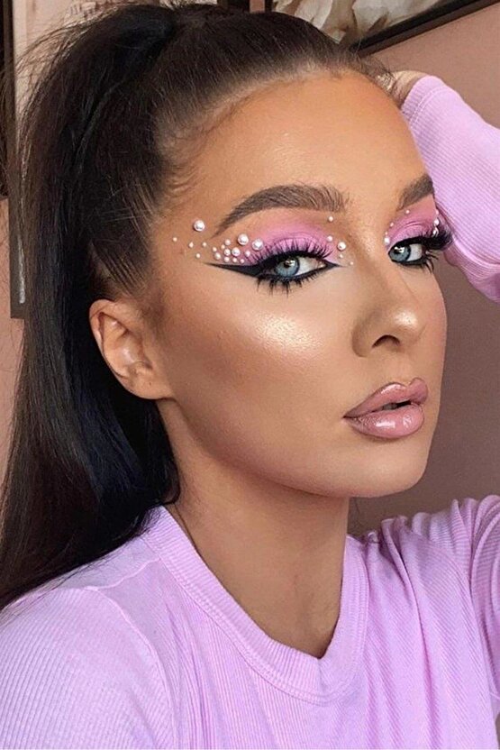 İncili Sticker Kendinden Yapışkanlı Saç, Yüz,Vücut,Tırnak Süsleme Aksesuarı