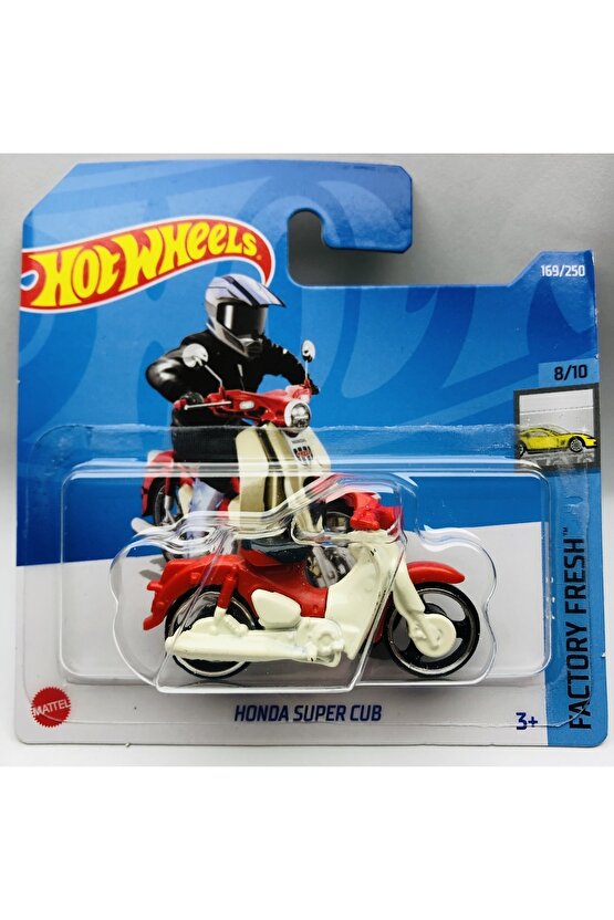 New - Yeni Honda Super Cub Mini Motosiklet 1:64 Ölçek Hotwheels Marka 810