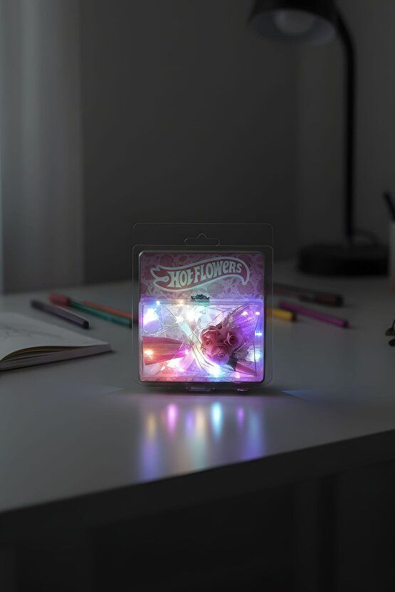 Hot Flowers LED Işıklı Özel Tasarım Solmayan Çiçekli Gül Buketi