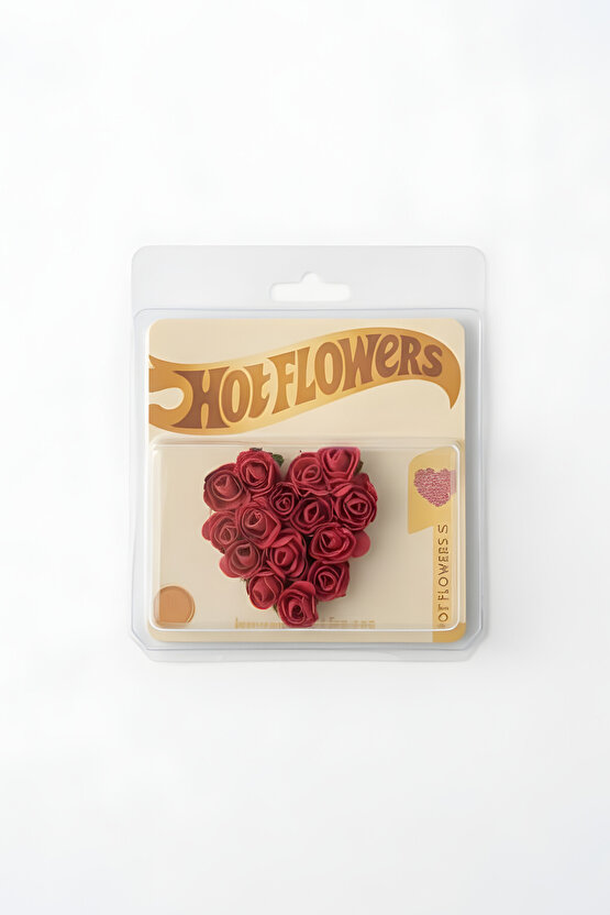 Hot Flowers Sevgililer GünüYıl Dönümü İçin Farklı Hediye Kalpli Kırmızı Gül Buketi