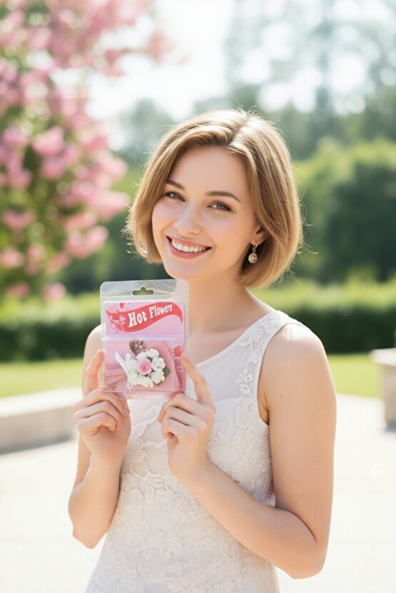 Love Flowers Sevgiliye Özel Hediye Pembe Beyaz Gül Minik Buket