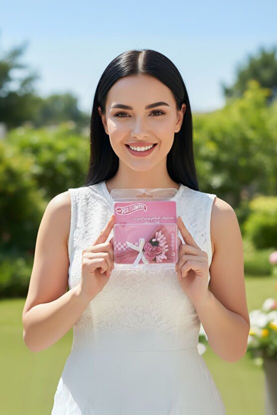 Aynalı Minik Çiçek Buketi Hot Flowers Sevgiliye Özel Hediye Love Flowers