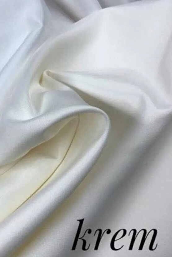 Guneslik Perde Krem Renk (ATLAS SATEN GUNESLIK) Ozel Olcu Alinir