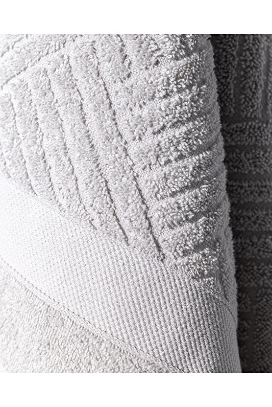 Etienne %100 Pamuk Banyo Havlusu - Gri