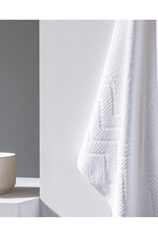 Sabine %100 Pamuk Banyo Havlusu - Beyaz