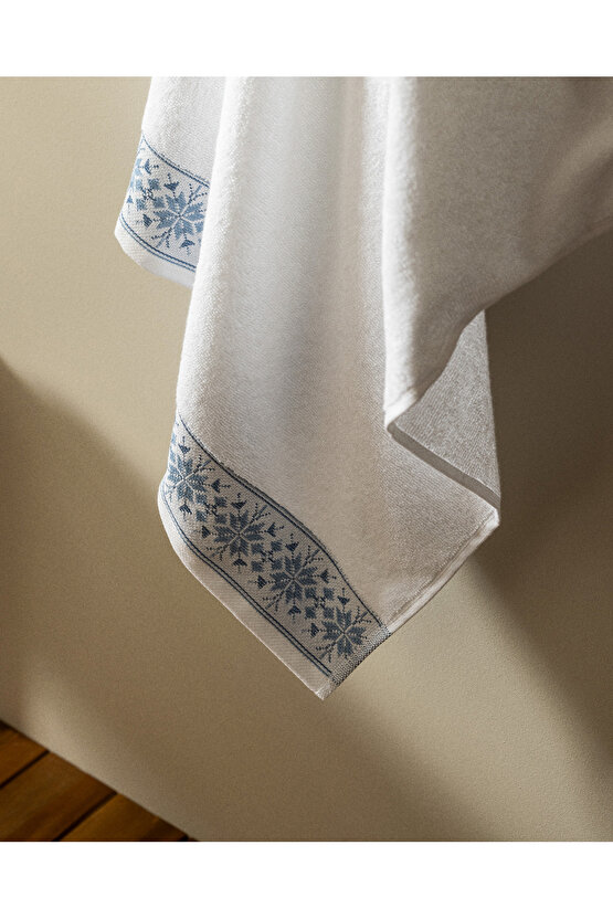 Caresse %100 Pamuk Banyo Havlusu - BeyazGri