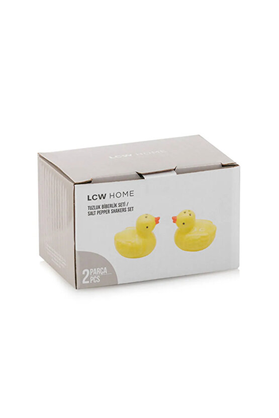 Ördek Figürlü Seramik Tuzluk Ve Biberlik