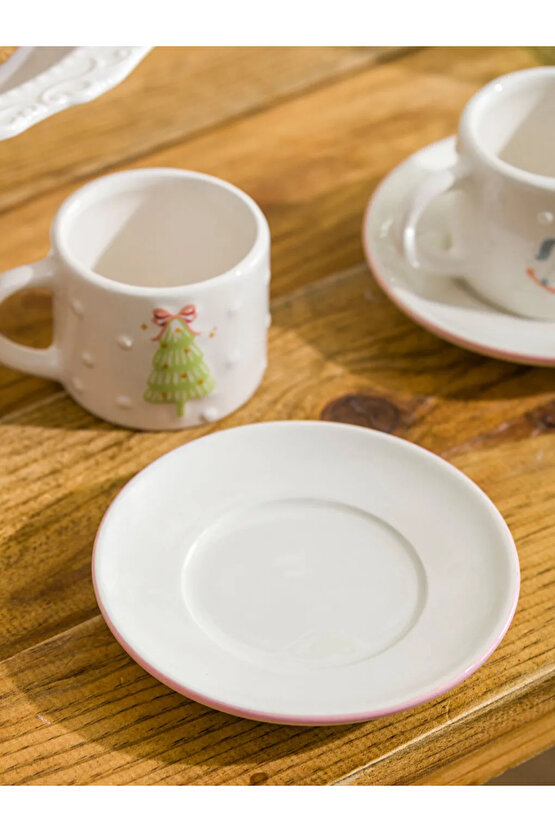 LCW HOME Karışık Baskılı 2 Kişilik Porselen Kahve Fincan Takımı 90 Ml