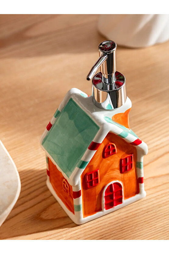 LCW HOME Kahverengi Yılbaşı Temalı Seramik Sıvı Sabunluk
