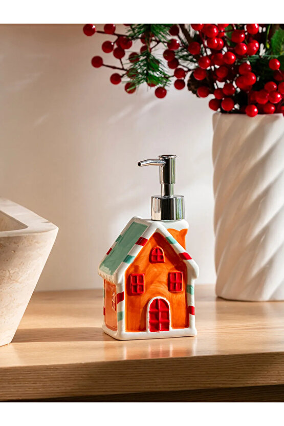 LCW HOME Kahverengi Yılbaşı Temalı Seramik Sıvı Sabunluk