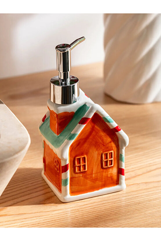 LCW HOME Kahverengi Yılbaşı Temalı Seramik Sıvı Sabunluk