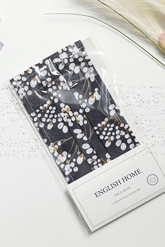 Miracle Pamuk Maske 9,5x18 Cm Lacivert