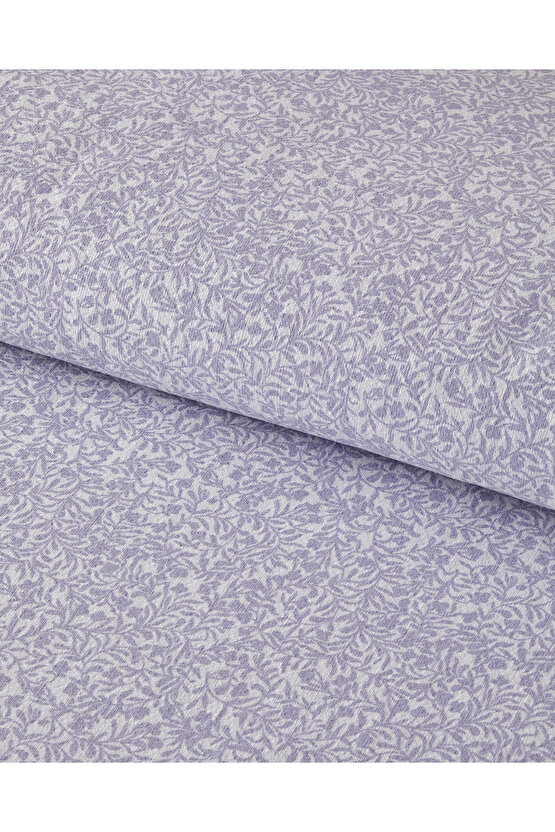 Timeless Garden Baskılı Tek Kişilik Pike Lila