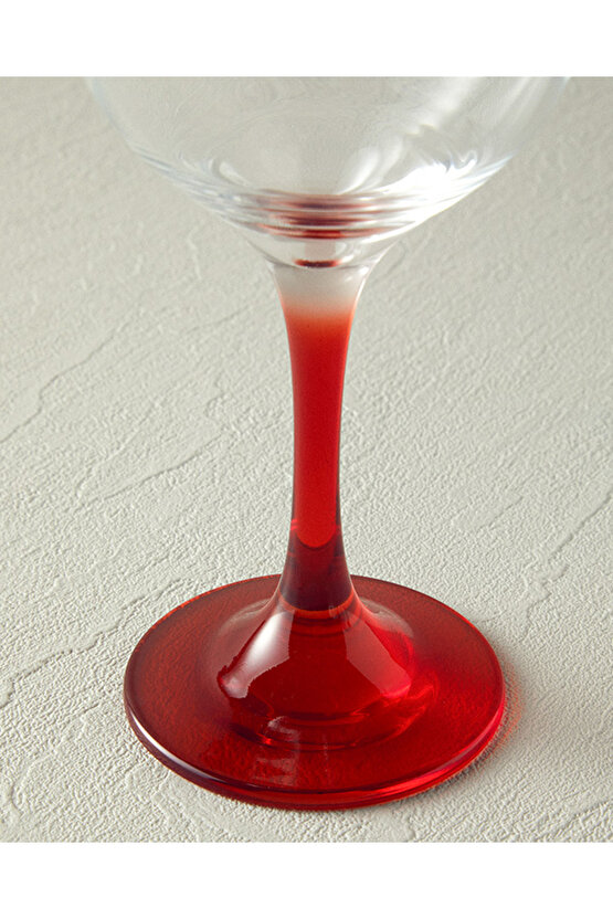 -Dear Deer 6lı Cam Kadeh Kırmızı