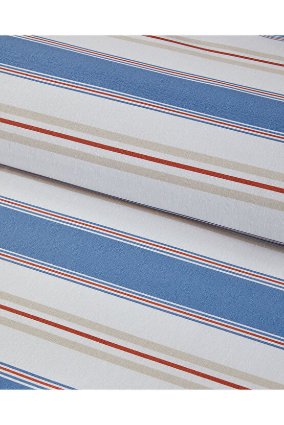 Natural Lines Tek Kişilik Nevresim Seti Mavi