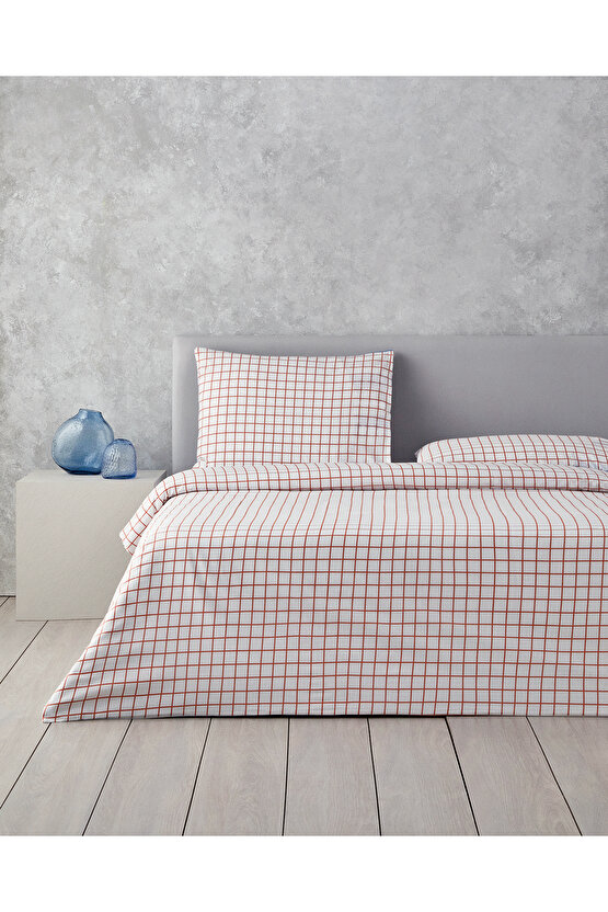 Natural Lines Tek Kişilik Nevresim Seti Mavi