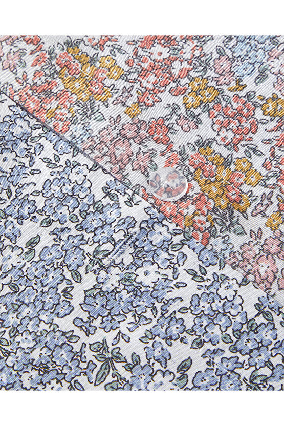 Crispy Bouquets Çift Taraflı Kolay Ütülenir Tek Kişilik Nevresim Takımı 160x220 cm Turuncu