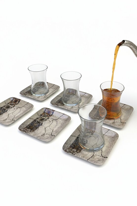 Artemis Cam Çay Takımı 12 Parça 6 Kişilik