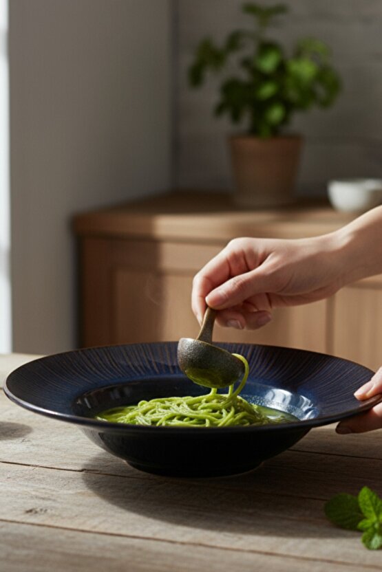 Zenith Mystic 28cm Porselen Makarna Tabağı ve Salata Tabağı