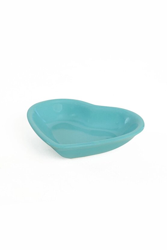 Turkuaz Kalp Çerezlik  Sosluk 14 Cm 6 Adet 420