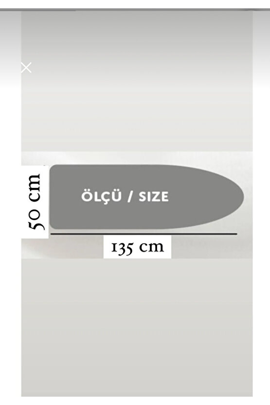 Luxury Exen Ütü Masası Kılıfı Bezi Örtüsü(50X135CM) (ÜTÜ MASASI &AKSESUARLARI, EV GEREÇLERİ)