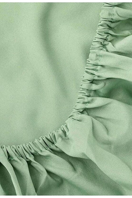 %100 Cotton(PAMUK) 210x240 Cm Çift Kişilik Mint Çarşaf Ev Tekstili